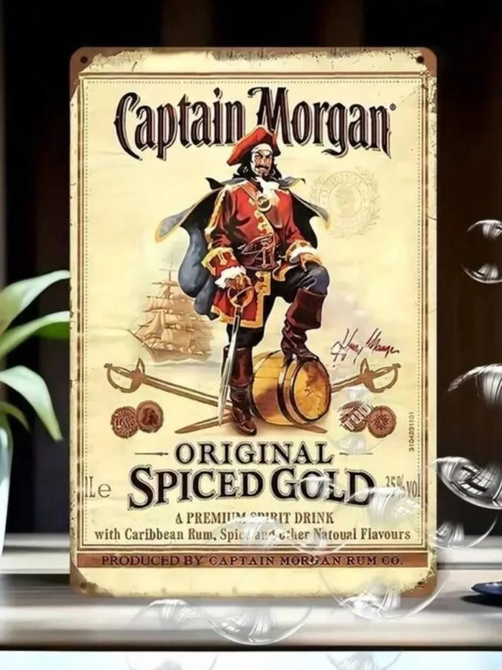 Captain Morgan Vintage Wall Decor NEW 🏷️